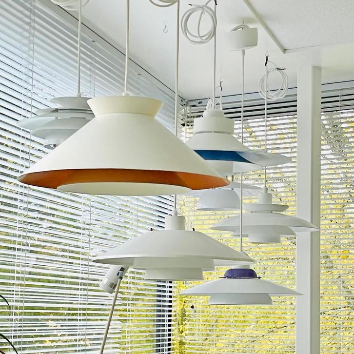 Scandinavisch vintage design LAMPEN Mid Century Poulsen MCM, Huis en Inrichting, Lampen | Hanglampen, Gebruikt, Minder dan 50 cm