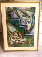 Finn Pedersen olieverf composition 1968, Antiek en Kunst, Kunst | Schilderijen | Abstract, Verzenden