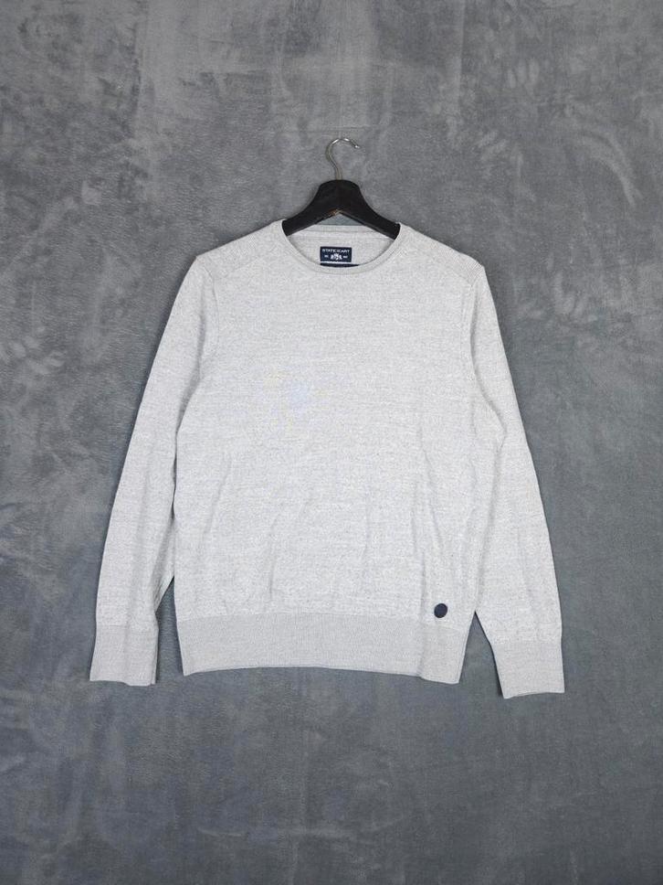 State Of Art Trui S Regular Fit Lichtgrijs Merino Wol Blend, Kleding | Heren, Truien en Vesten, Zo goed als nieuw, Maat 46 (S) of kleiner