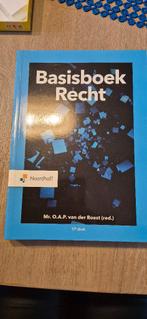 Basisboek recht, Nieuw, Noordhoff Uitgevers, Alpha, HBO