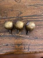 Antieke houten bollen voor staartschippertje klok, Ophalen of Verzenden