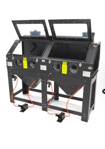 HBM SBC 880 Dubbele Straalcabine met 2 afzuigers  beschikbaar voor biedingen