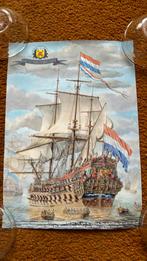 De 7 provincien - Poster - 2 formaten - zeilschip zeevaart, Ophalen of Verzenden, Nieuw, Zeilboot, Overige typen