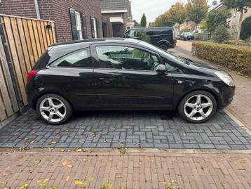 Opel Corsa 2008 Zwart beschikbaar voor biedingen