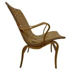 Vintage originele fauteuils "Eva" Bruno Mathsson Design, Huis en Inrichting, Fauteuils, Gebruikt, Hout, 50 tot 75 cm, Vintage
