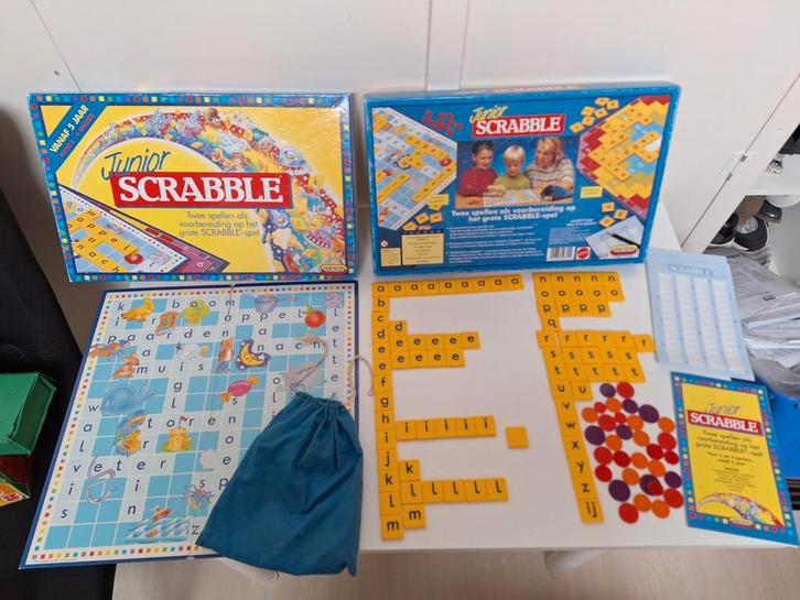 Scrabble Junior, Kinderen en Baby's, Speelgoed | Educatief en Creatief, Zo goed als nieuw, Ophalen of Verzenden