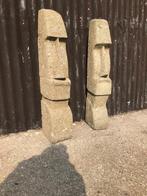 Paaseiland beeld handwerk gehakt uit natuursteen Moai, Tuin en Terras, Tuinbeelden, Overige typen, Nieuw, Ophalen of Verzenden