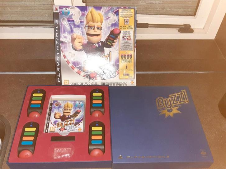 Playstation 3 Buzz quiz world, Spelcomputers en Games, Games | Sony PlayStation 3, 1 speler, Vanaf 3 jaar, Ophalen of Verzenden