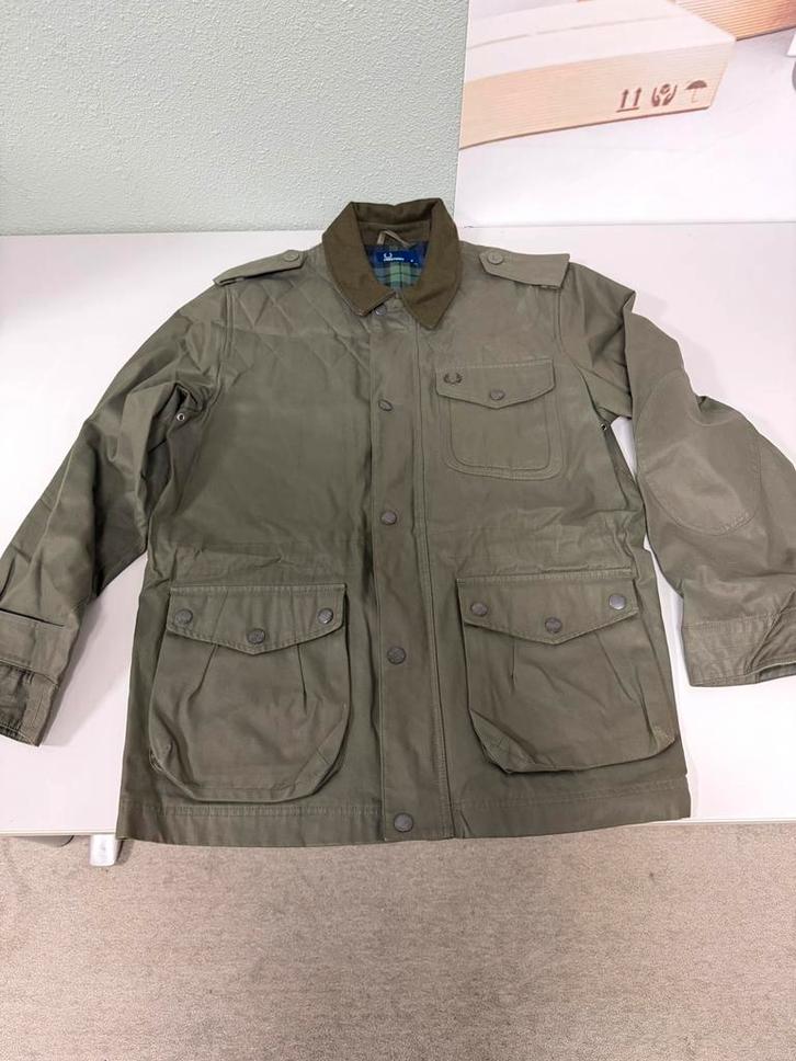 Fred Perry Wax Jacket J4206 – Maat M Als Nieuw Groene Jas, Kleding | Heren, Jassen | Winter, Zo goed als nieuw, Maat 48/50 (M)