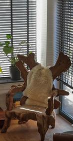 Teakhout wortelhouten stoel, Ophalen, Bruin, Zo goed als nieuw, Eén