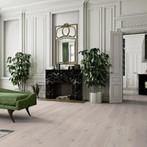 EIKEN VLOER, MULTIPLANK GEOLIED WIT, 190MM BREED, Parket, 75 m² of meer, Wit, Nieuw