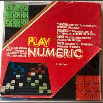 Zeldzaam aangeboden uniek!! spel Melins Play NUMERIC beschikbaar voor biedingen