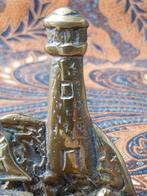 Mooie oude brievenhouder uit Engeland met zeilschip 15 cm., Antiek en Kunst, Ophalen of Verzenden, Koper