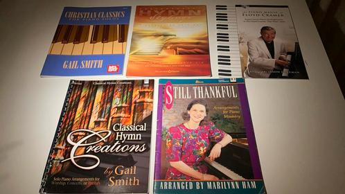 5 pianoboeken hymns, Gail Smith, M.Ham,Floyd Cramer NW!, Muziek en Instrumenten, Bladmuziek, Nieuw, Artiest of Componist, Klassiek