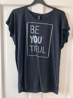 Nieuw =zwart shirt/t shirt mer zilverkleur tekst =Intown=L, Kleding | Dames, Intown, Zwart, Maat 42/44 (L), Nieuw