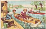 MEISJE ROEIBOOT HOND MOOIE OUDE KAART KH894, Ophalen of Verzenden, 1960 tot 1980, Gelopen, Kinderen