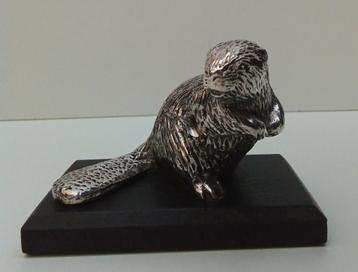 De Bever - WWF Verzilverd Dieren Beeldje  beschikbaar voor biedingen