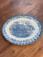 Vintage serveer schaal delfstblauw, Ophalen of Verzenden