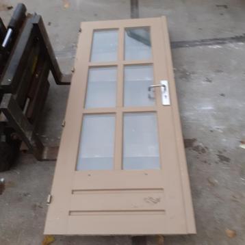 set hardhouten tuindeuren 165 x 201,5cm, dubbel glas beschikbaar voor biedingen