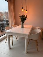 Witte houten tafel - GRATIS AF TE HALEN, Ophalen, Gebruikt, 100 tot 150 cm, 150 tot 200 cm