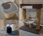 Katten starterspakket: kattentoren + kattenbak + reismand, Dieren en Toebehoren, Ophalen, Gebruikt