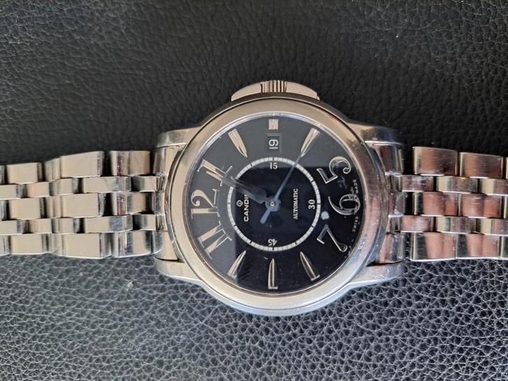 Candino c4316 STP-kaliber STP1-11, Sieraden, Tassen en Uiterlijk, Sporthorloges, Zo goed als nieuw, Android, Zwart, Ophalen of Verzenden