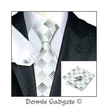 Dennis Gadgets: 100 % zijden stropdas ( 3 delig !! ) DG 0355 beschikbaar voor biedingen