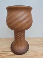 West Germany vaas - bruin - hoog model, Ophalen of Verzenden