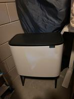 Brabantia prullenbak 11+23, Ophalen, 50 tot 75 cm, Zo goed als nieuw, Rvs