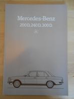 Mercedes 200 240D 300D Brochure 1983 W123 240 300 Diesel, Ophalen, Mercedes, Zo goed als nieuw, Mercedes-Benz