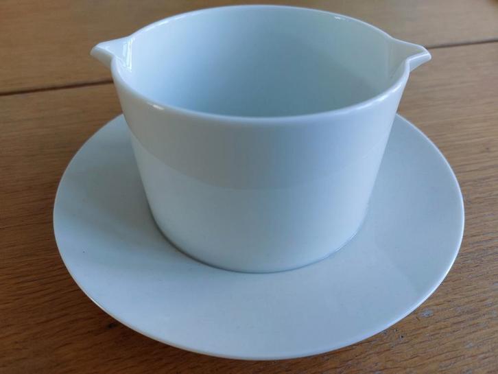 Sauskom Thomas Germany Medaillon Wit, Huis en Inrichting, Keuken | Servies, Gebruikt, Kop(pen) en/of Schotel(s), Effen, Porselein