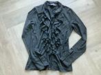 Rozu blouse  met leuke rousel mt M zgan, Kleding | Dames, Ophalen of Verzenden, Zo goed als nieuw, Maat 38/40 (M), Grijs