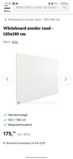 Whitebord 1200x1800mm te koop, Ophalen, Nieuw