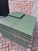 Rubberen tegels 50x50x5,5 cm Paardenstallen Speeltoestellen, Tuin en Terras, Ophalen, Zo goed als nieuw, Rubber, Overige typen