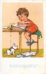 JONGEN humor schrijft brief inkt op hondje rijmpje jaren 60, Verzamelen, Ansichtkaarten | Themakaarten, Verzenden, 1960 tot 1980