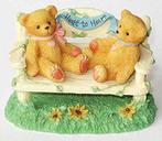 Cherished Teddies Two bears on bench, Verzamelen, Beren en Cherished Teddies, Beeldje, Ophalen of Verzenden, Cherished Teddies