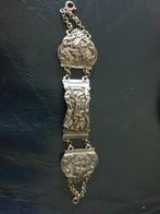 Zilveren armband van antieke bijbelsloten, Antiek en Kunst, Ophalen of Verzenden