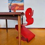 Verner Panton "Pantonic 5010 Chair" - Vintage Deens design, Ophalen of Verzenden, Rood, Hout, Eén