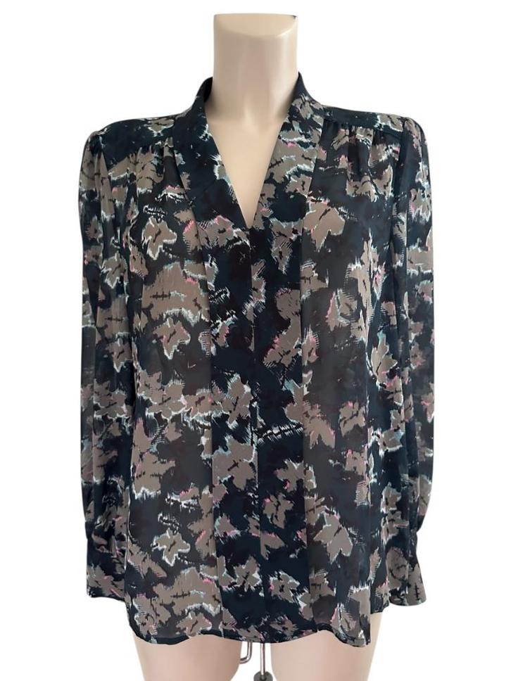 Reiss blouse L, Kleding | Dames, Blouses en Tunieken, Zo goed als nieuw, Maat 42/44 (L), Zwart, Ophalen of Verzenden