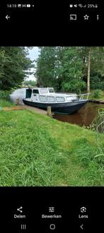Schouw kruizer platbodem kajuitboot 8.5 meter bij 3 meter, Watersport en Boten, Ophalen, 10 tot 30 pk, Staal, Zo goed als nieuw