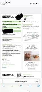 4x tickets Louvre 17/10/2025 11:00u, Tickets en Kaartjes, Drie personen of meer