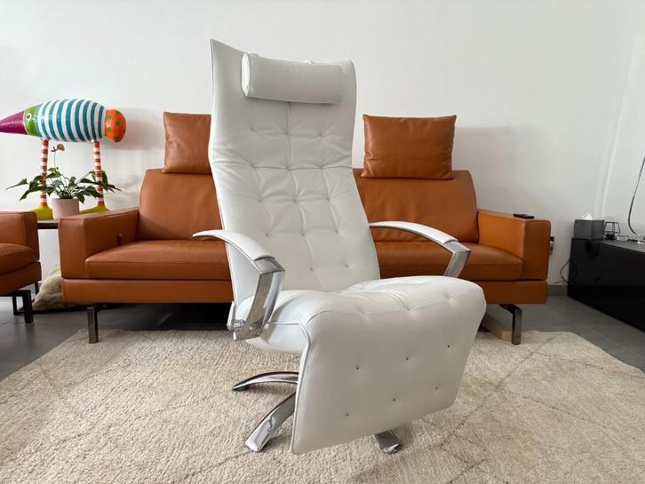 Jori Square Mono-Move Relax (Topstaat!), Huis en Inrichting, Fauteuils, Zo goed als nieuw, Leer, Minder dan 50 cm, Ophalen