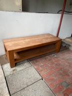 Houten salontafel, Huis en Inrichting, Tafels | Salontafels, Ophalen, Zo goed als nieuw, Rechthoekig, Teakhout