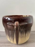Katwijk Aardewerk vintage bloempot Art Deco, Rond, Ophalen of Verzenden, Zo goed als nieuw, Aardewerk