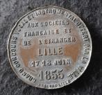penning Napoleon III 1855 te Lille, Postzegels en Munten, Penningen en Medailles, Overige materialen, Ophalen of Verzenden, Buitenland