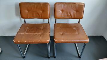 8 buisframe stoelen 