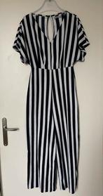 Jumpsuit gestreept blauw, S, Blauw, Zo goed als nieuw, Maat 36 (S), Bershka
