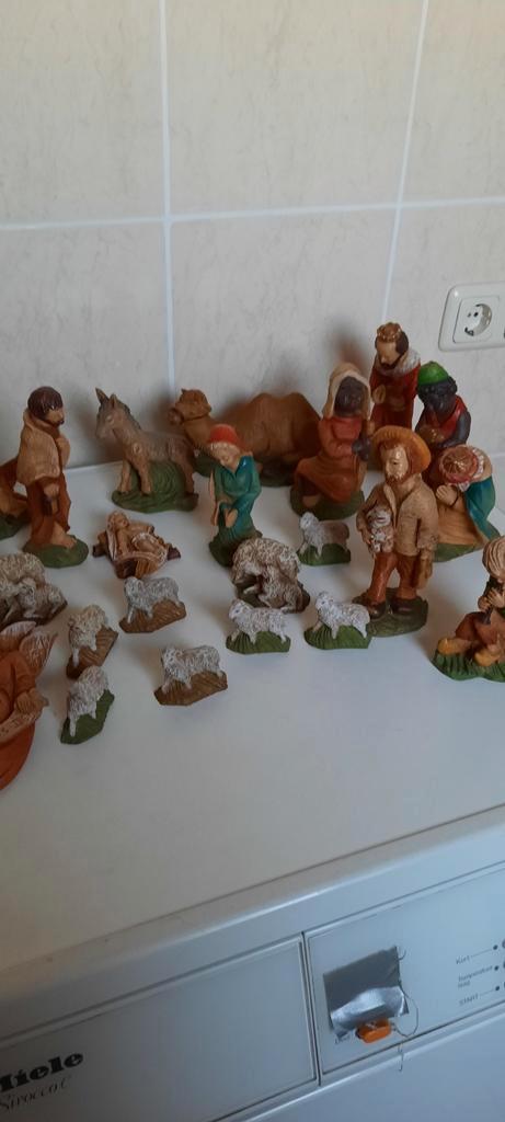 Kerstgroep - Compleet, Antiek en Kunst, Kunst | Beelden en Houtsnijwerken, Ophalen of Verzenden