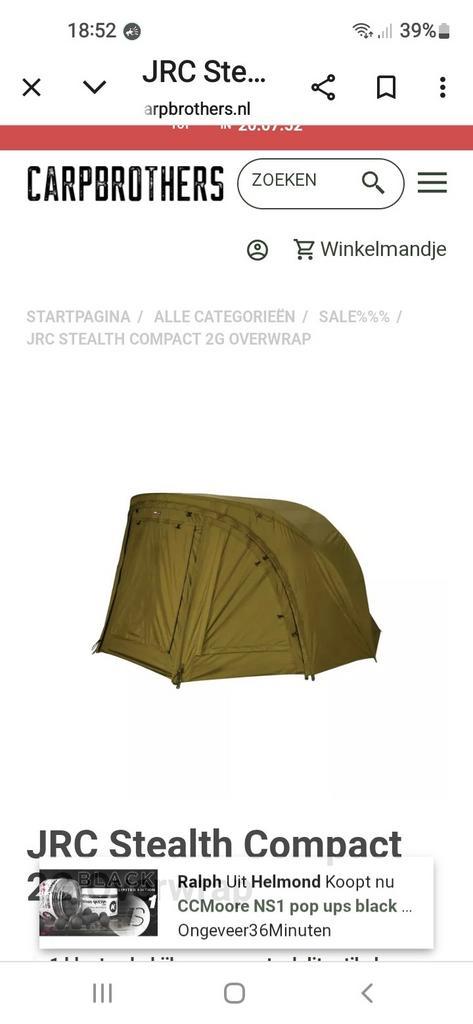 JRC Stealth Compact 2G Overwrap, Watersport en Boten, Hengelsport | Karpervissen, Nieuw, Overige typen, Ophalen of Verzenden