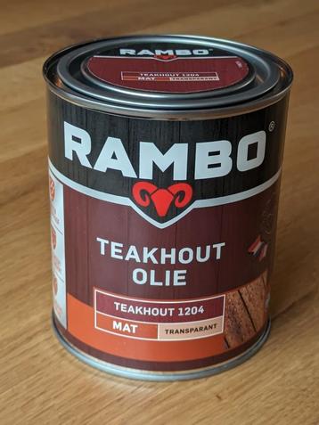 Teakhout olie mat - Rambo 0,75L beschikbaar voor biedingen